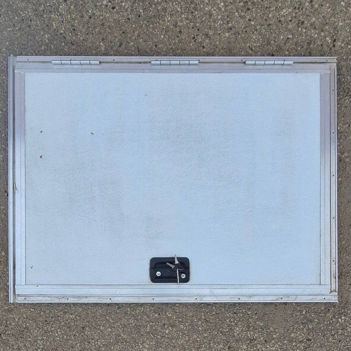Used Square Cornered Cargo Door - 43 5/8" X 31 1/2" X 1 1/2" - Young Farts RV Parts