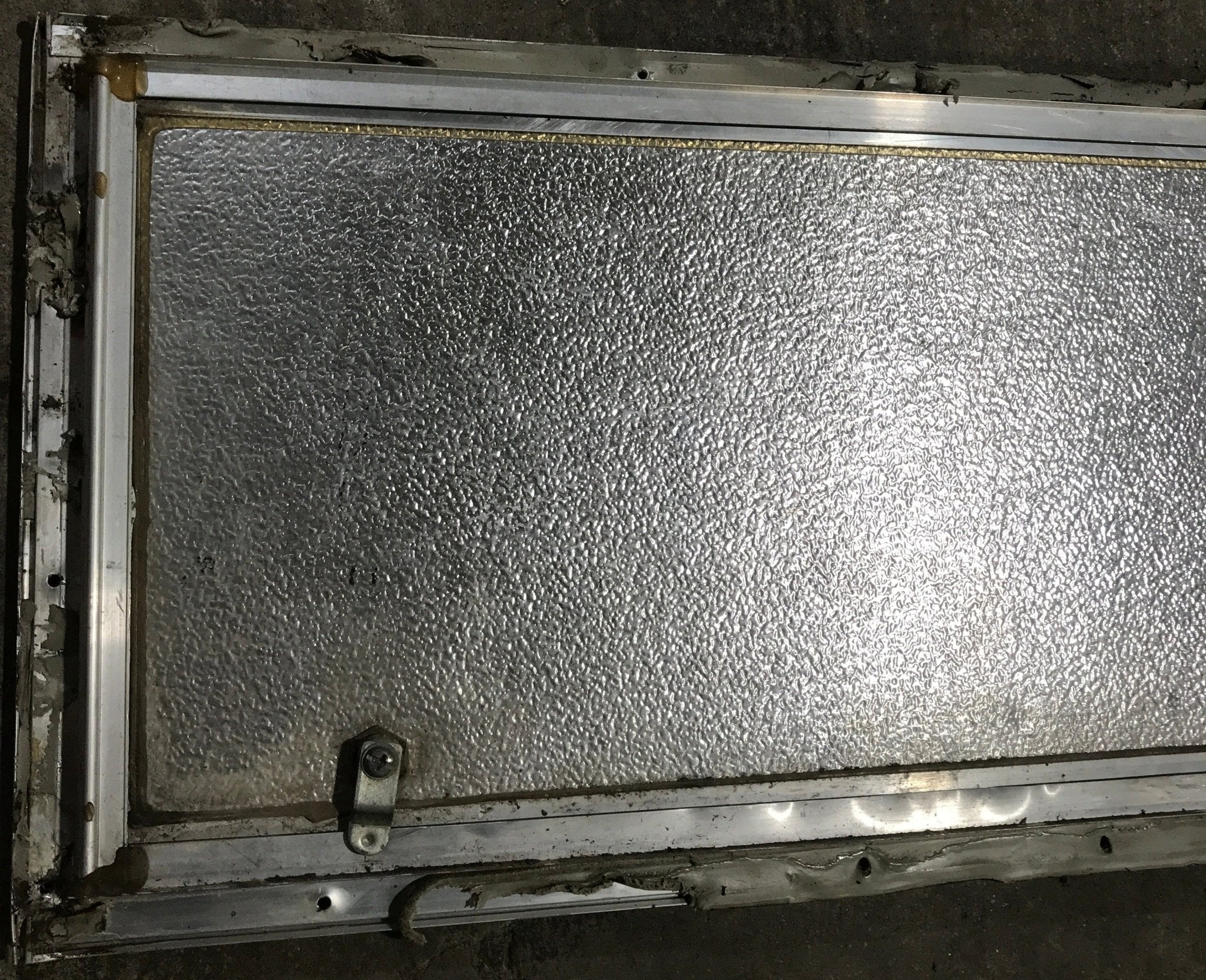 Used Square Cornered Cargo Door 46 1/2" x 12 3/4" x 3/4"D - Young Farts RV Parts