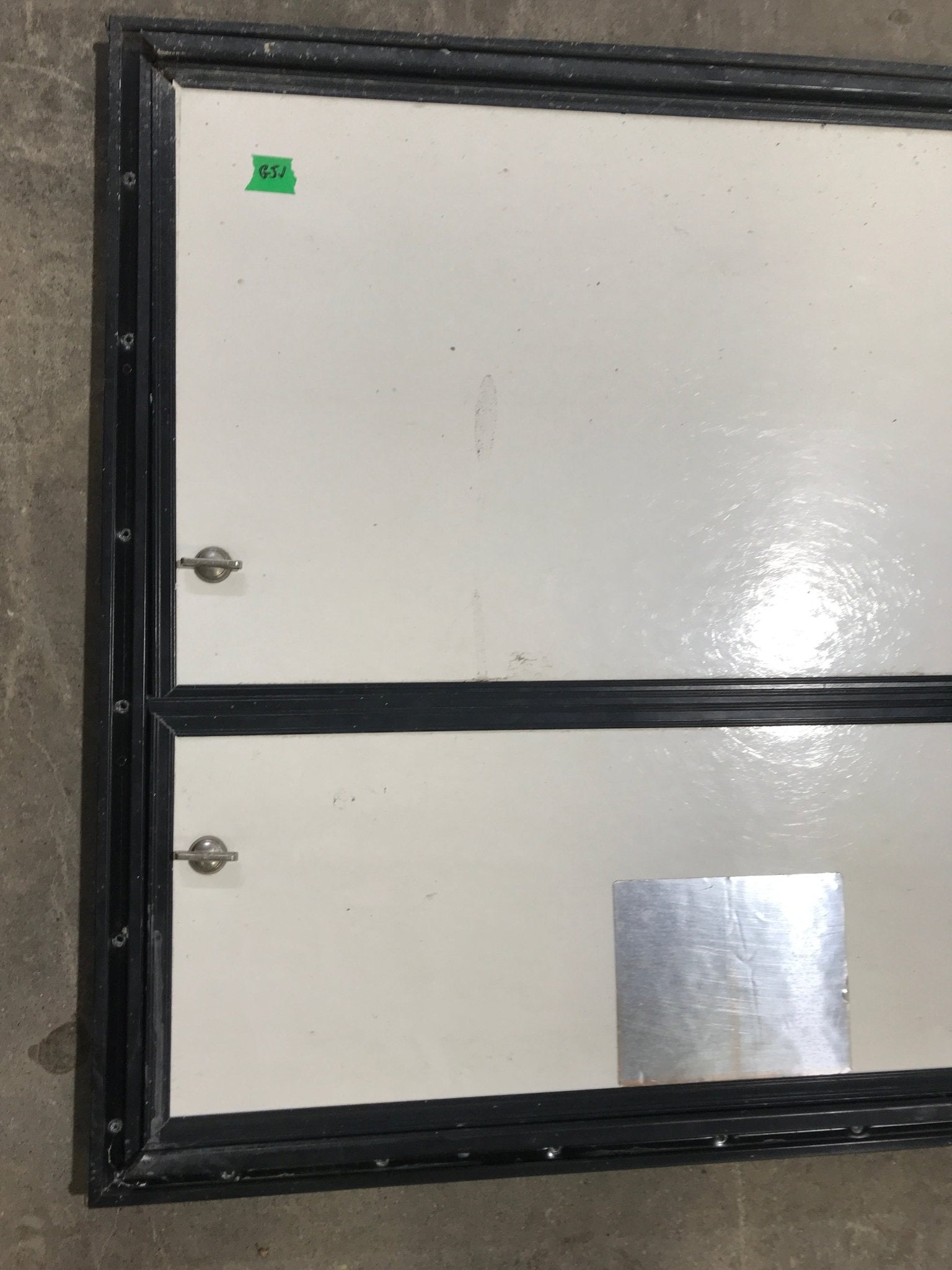 Used Square Cornered Propane Cargo Door 29 3/4" x 25 3/4" x 3/4"D - Young Farts RV Parts