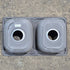 Used Stainless Steel Double Kitchen Sink - 25 1/8" X 13 1/8" - Young Farts RV Parts