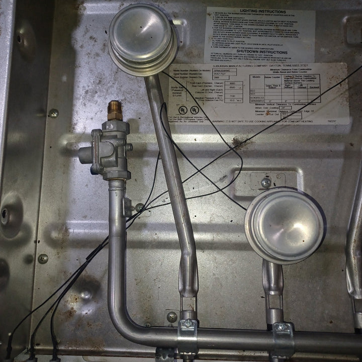 Used Suburban Range Stove 3 Burner - SRNA3SWWE - Young Farts RV Parts