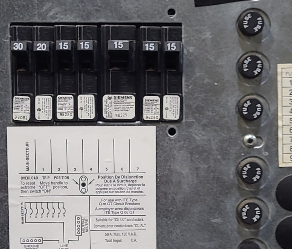 Used SYSTEM MONITORS 32 AMP Converter TNC320D - Young Farts RV Parts