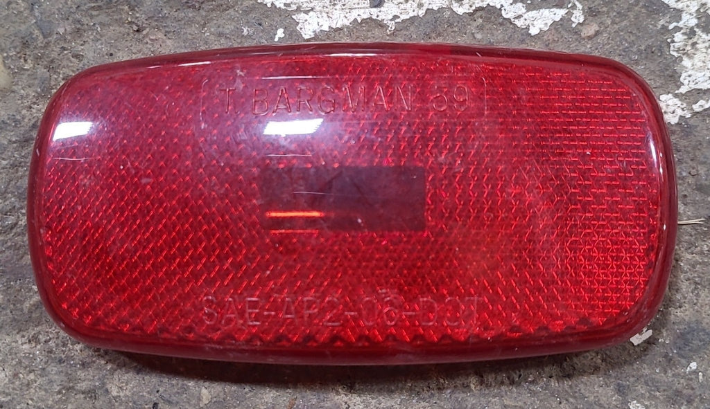 Used T. Bargman 59 - SAE - AP2 - 06 - DOT Replacement Lens for Marker Light - Red - Young Farts RV Parts