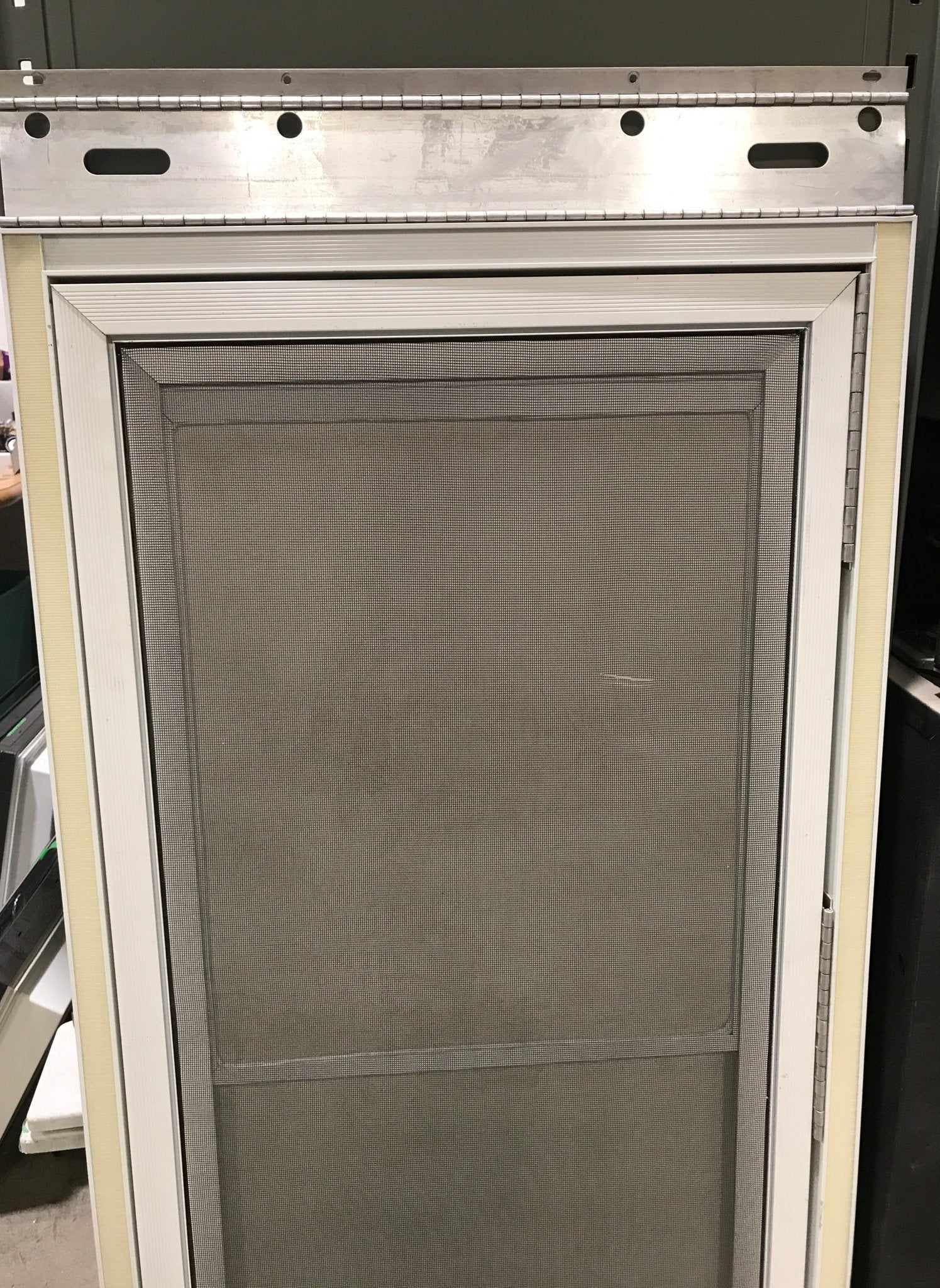 Used Tent Trailer Square Entry Door 23" X 45 1/2" - Young Farts RV Parts