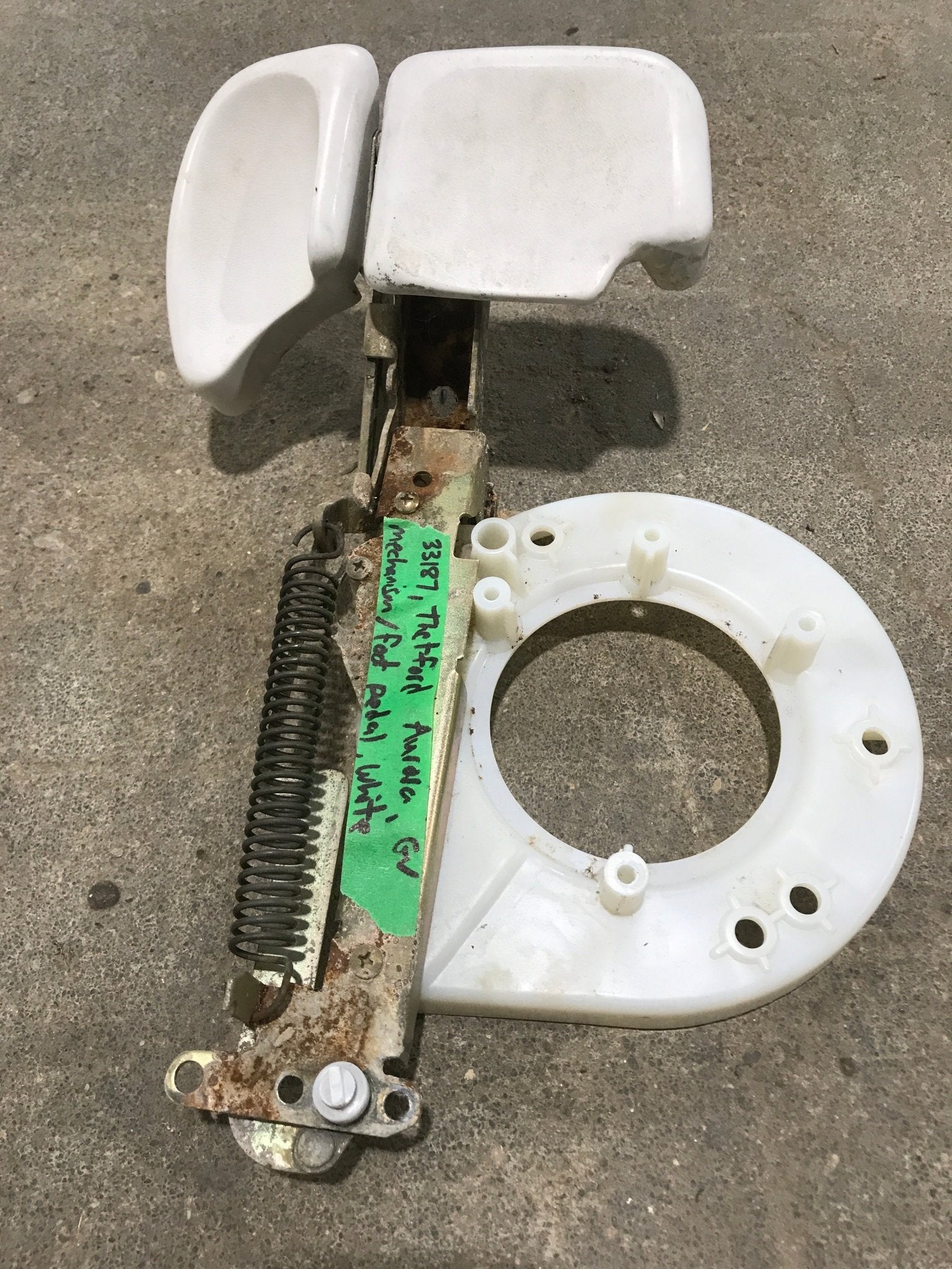 Used Thetford Toilet Flush Foot Pedal Mechanism - 33187 - Young Farts RV Parts