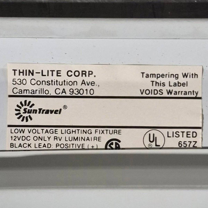Used Thin-Lite Dual Fluorescent Light Fixture - Young Farts RV Parts