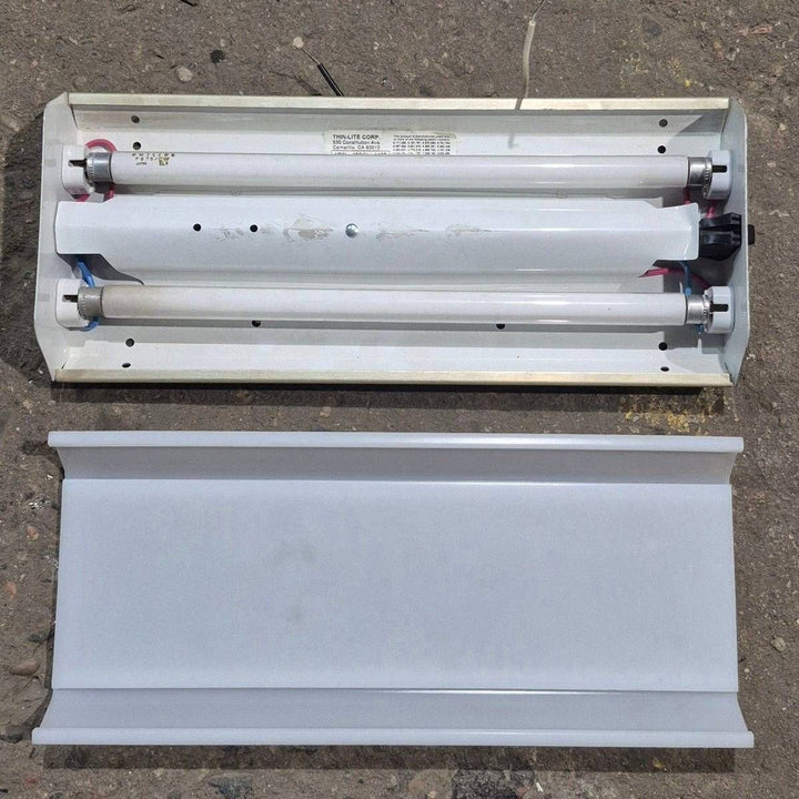Used Thin-Lite Dual Fluorescent Light Fixture - Model 130CI - Young Farts RV Parts