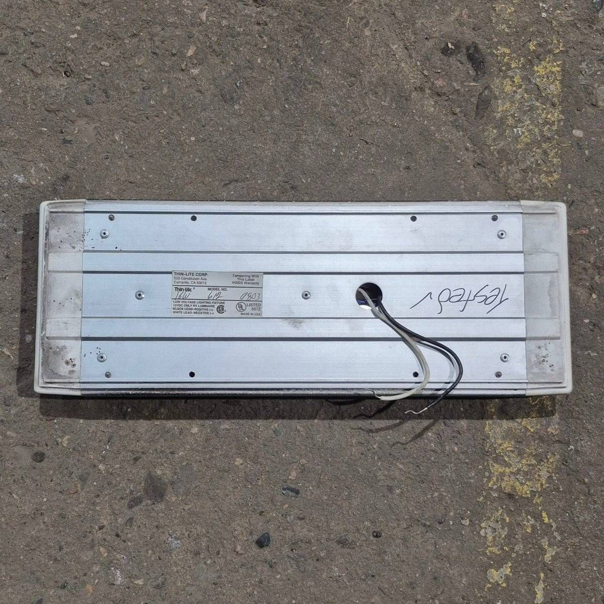 Used Thin-Lite Dual Fluorescent Light Fixture - Model 612 - Young Farts RV Parts