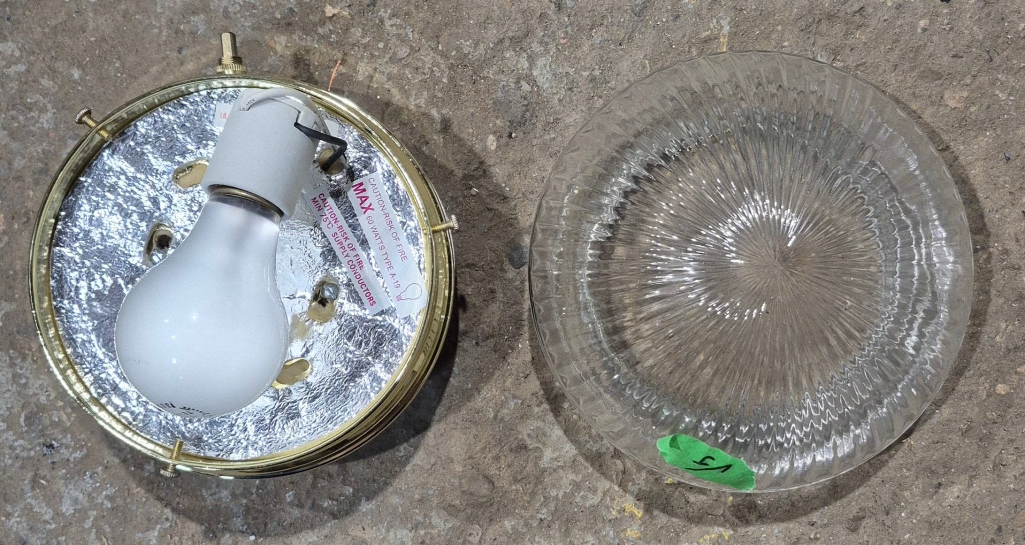 Used Unique Interior Ceiling Mount Light Fixture - Young Farts RV Parts