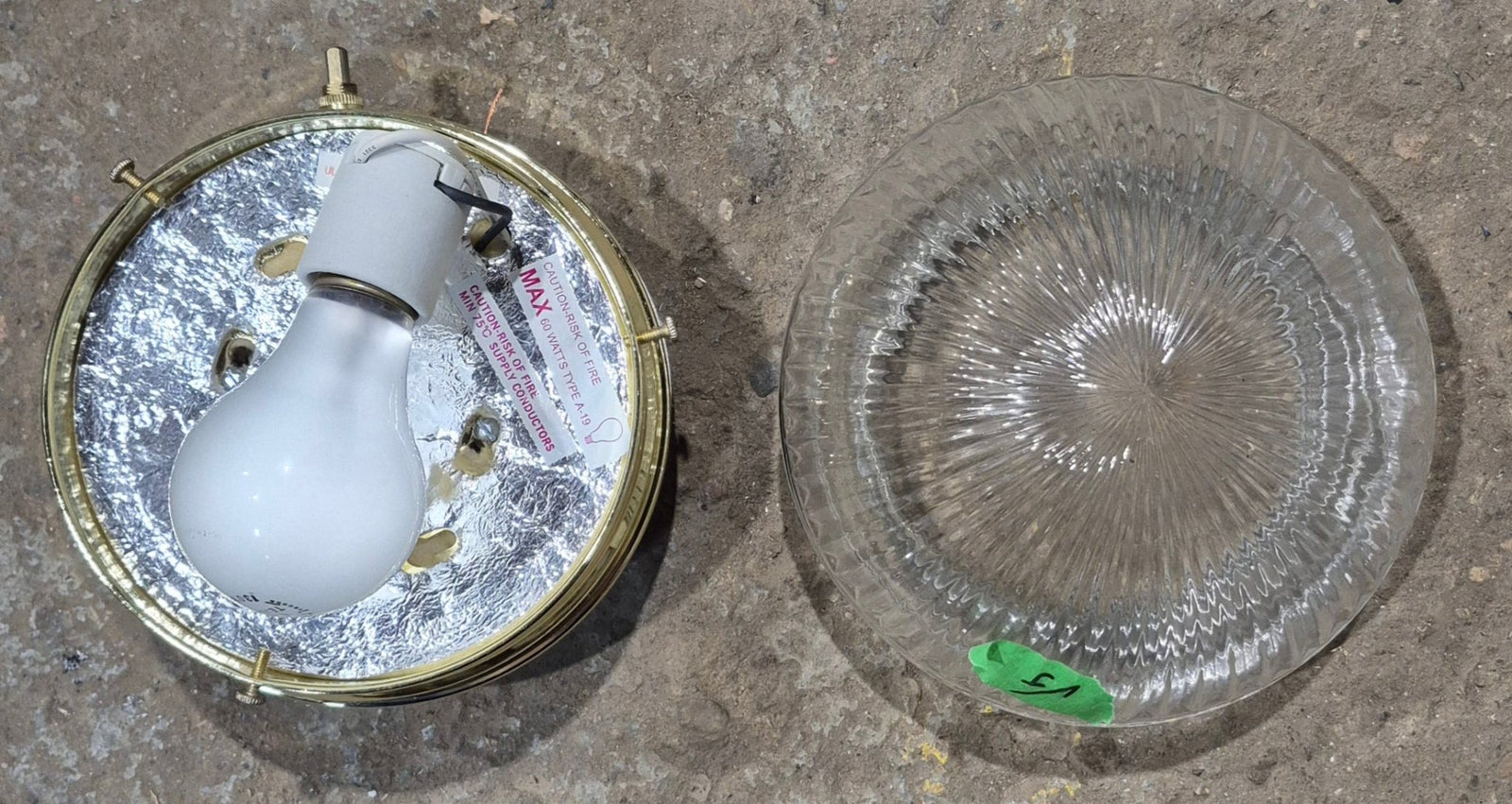 Used Unique Interior Ceiling Mount Light Fixture - Young Farts RV Parts