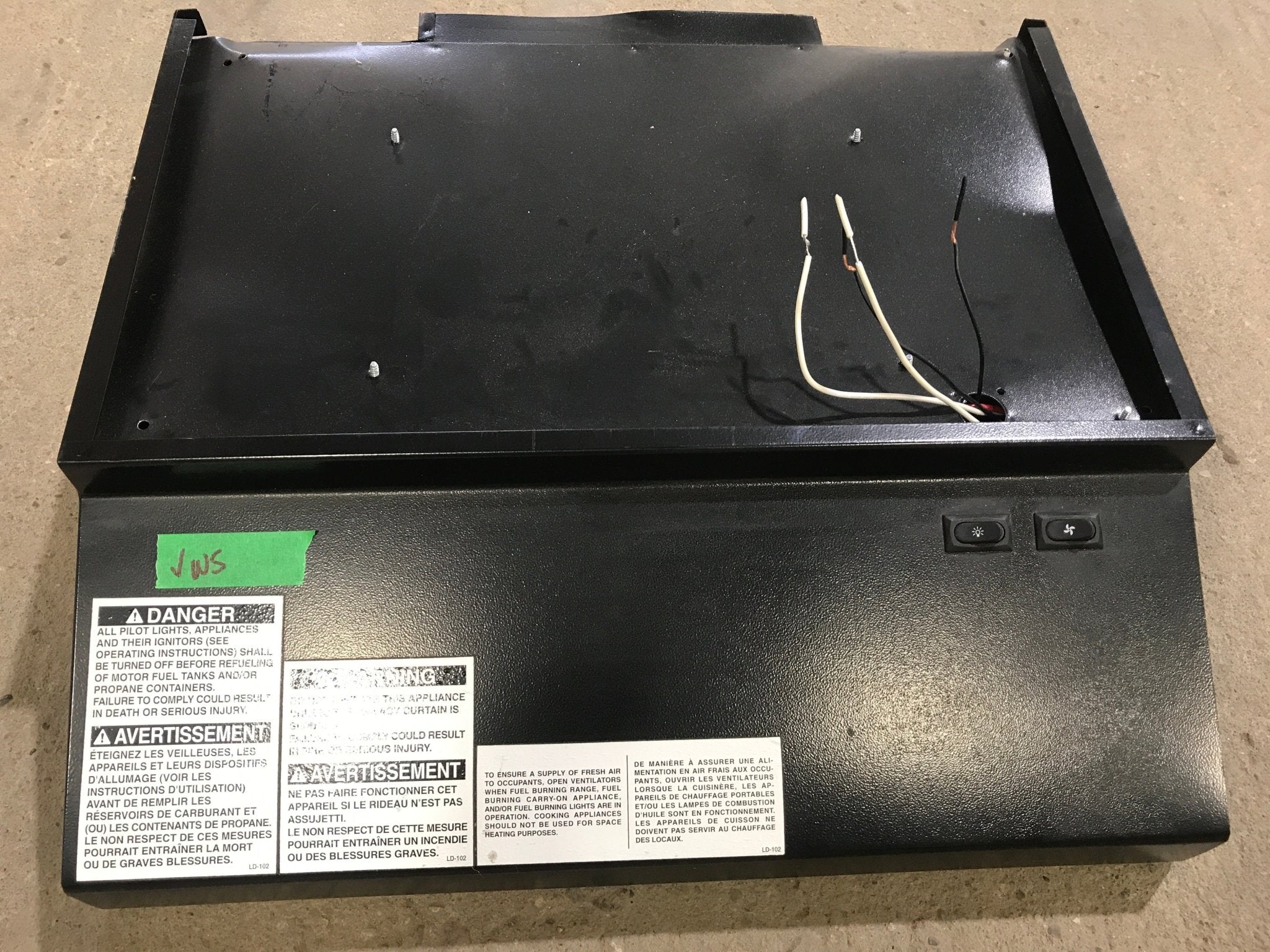 Used Ventline RV Range Hood Fan CC0431 - 09 - Young Farts RV Parts