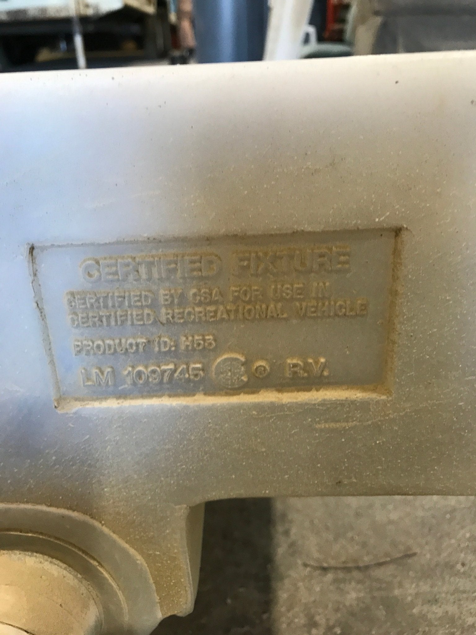 Used Waste/ Grey Water Portable Tank 54 1/2" L x 29 1/2" W x 6" H - Young Farts RV Parts