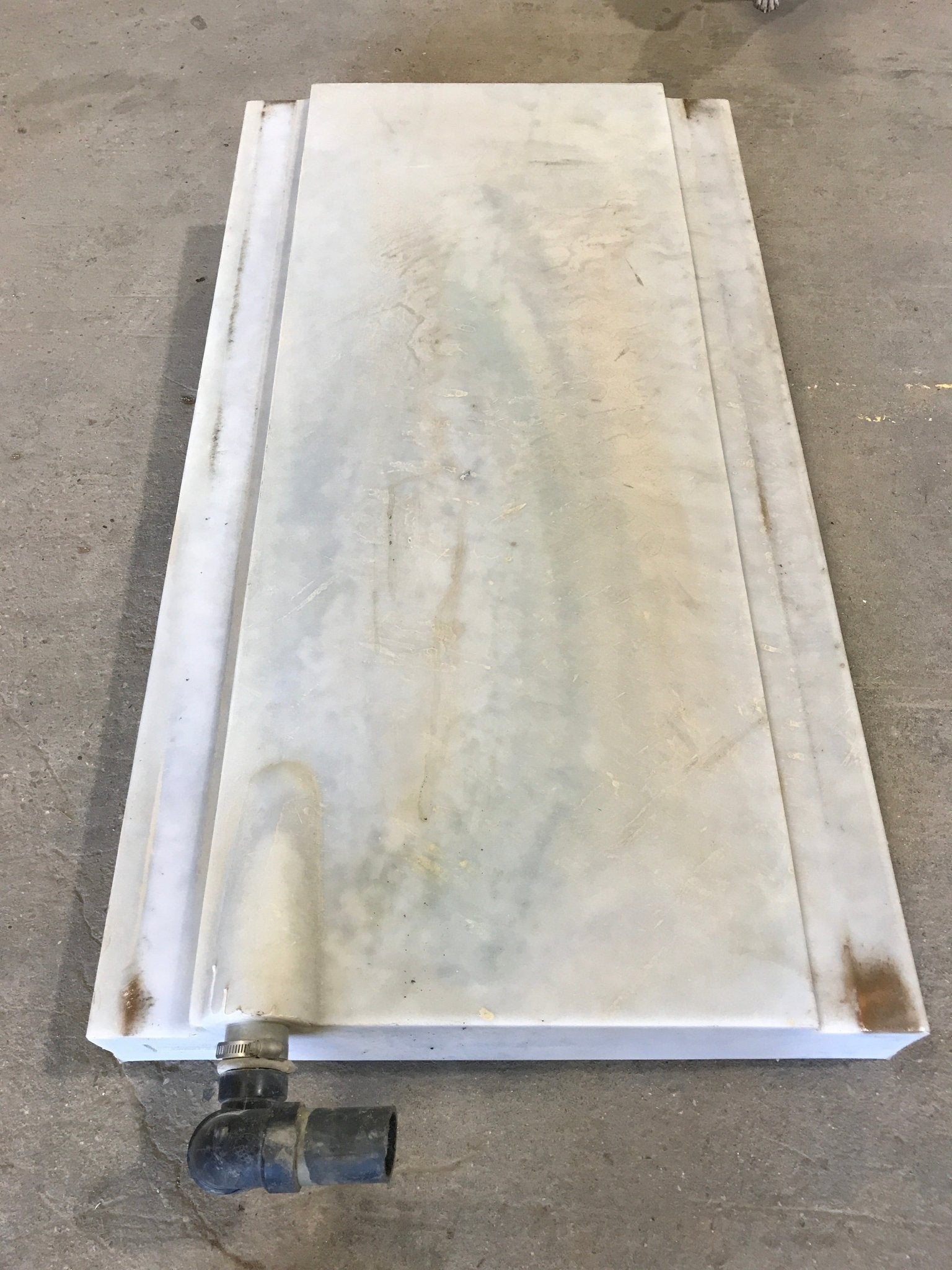 Used Waste/ Grey Water Portable Tank 54 1/2" L x 29 1/2" W x 6" H - Young Farts RV Parts