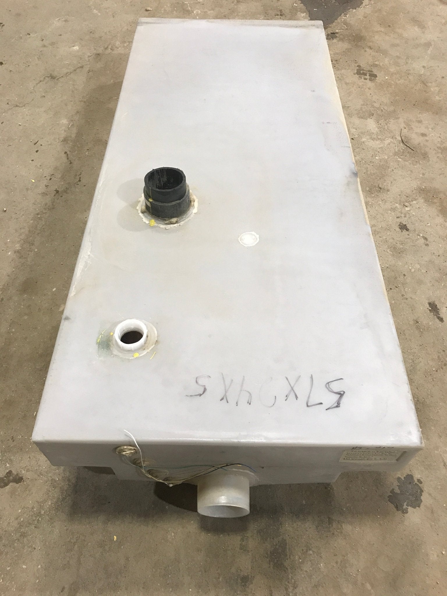 Used Waste/ Grey Water Portable Tank - 57" L x 24" W x 5" H - Young Farts RV Parts