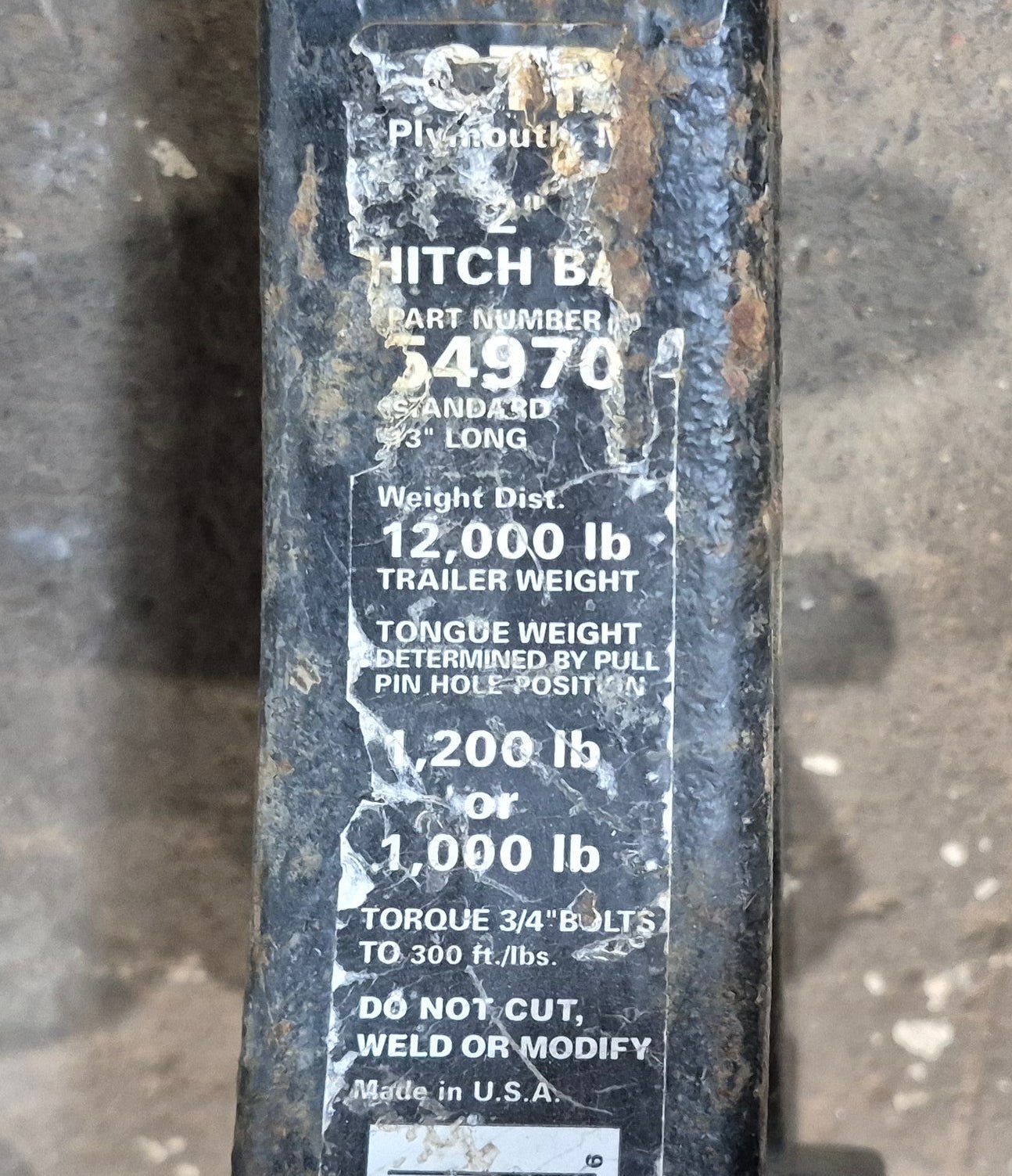 Used Weight Distribution Hitch System - Young Farts RV Parts