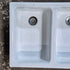 Used White Double Kitchen Sink - 24.5" x 18" - Young Farts RV Parts