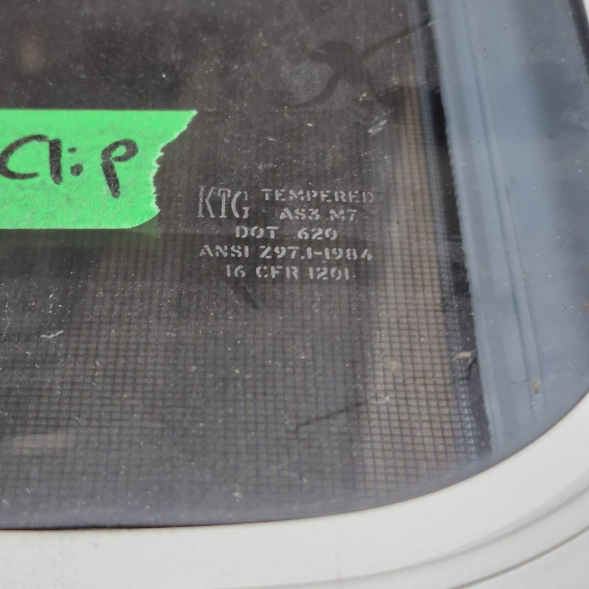 Used White Emergency Radius Opening Window - 29.25 X 21.25 X 1.875 - Young Farts RV Parts