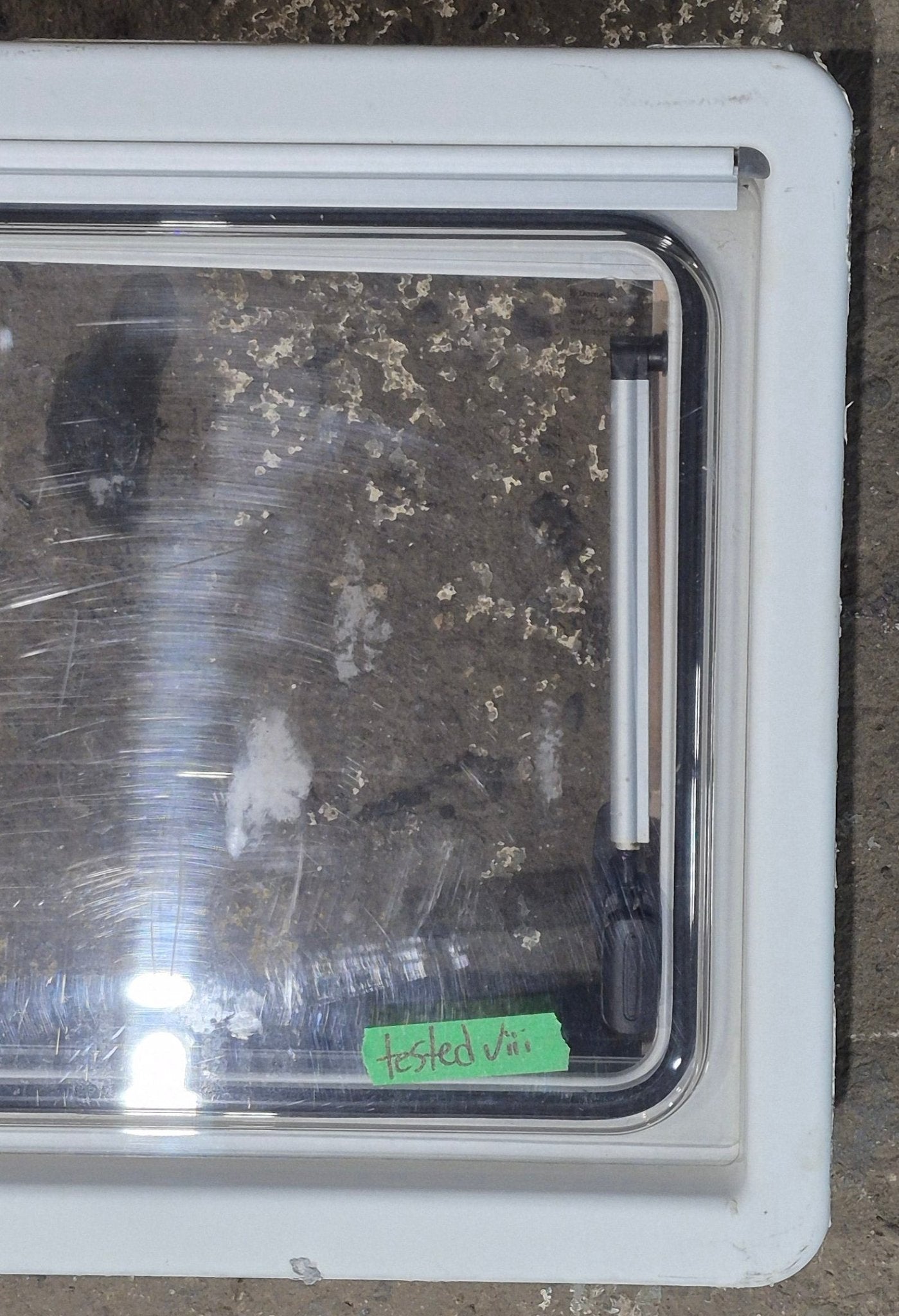 Used White Radius Emergency Opening Window : 18 7/8