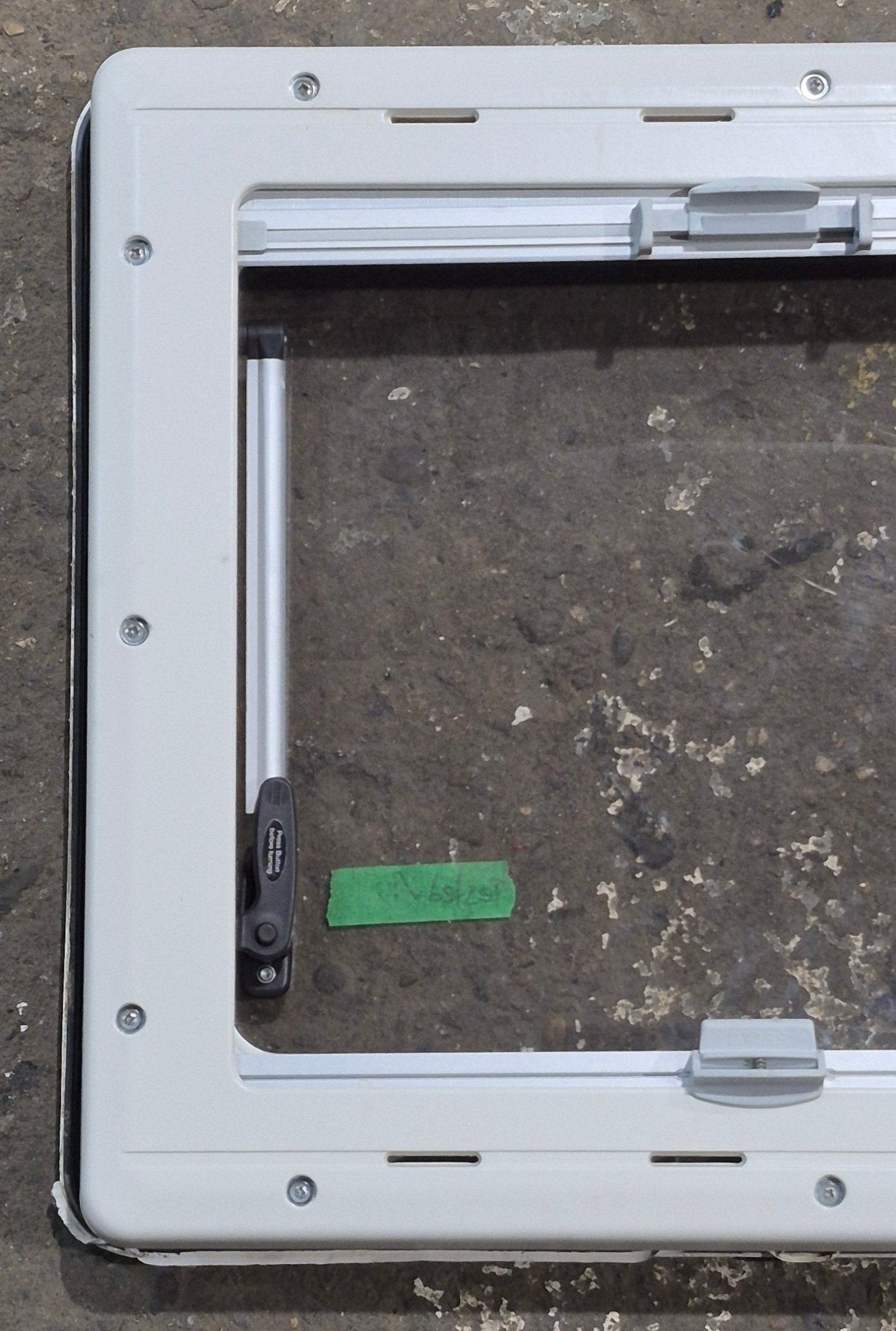 Used White Radius Emergency Opening Window : 18 7/8