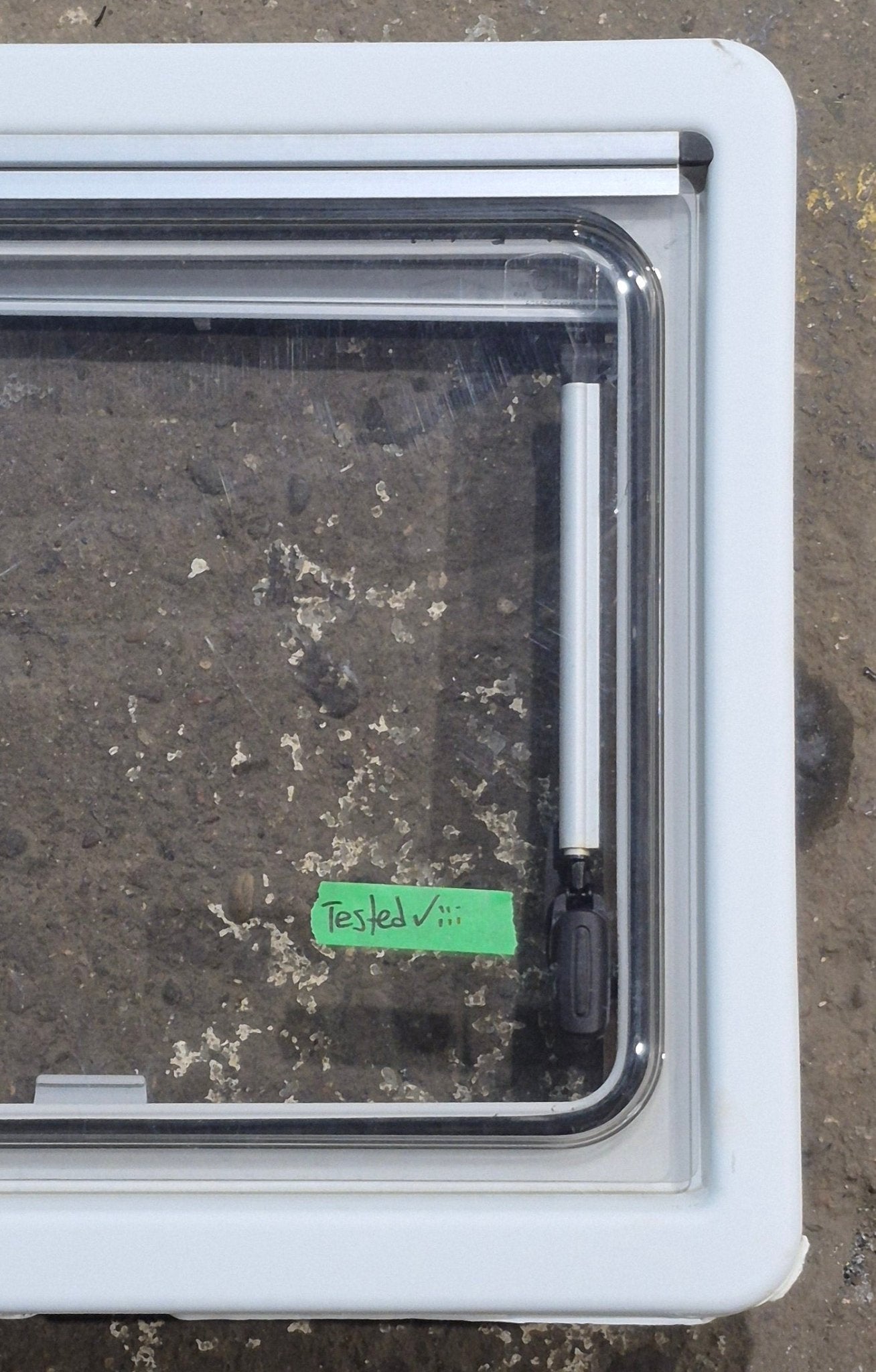 Used White Radius Emergency Opening Window : 18 7/8