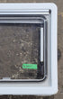Used White Radius Emergency Opening Window : 18 7/8" W x 16 7/8" H x 1" D - Young Farts RV Parts