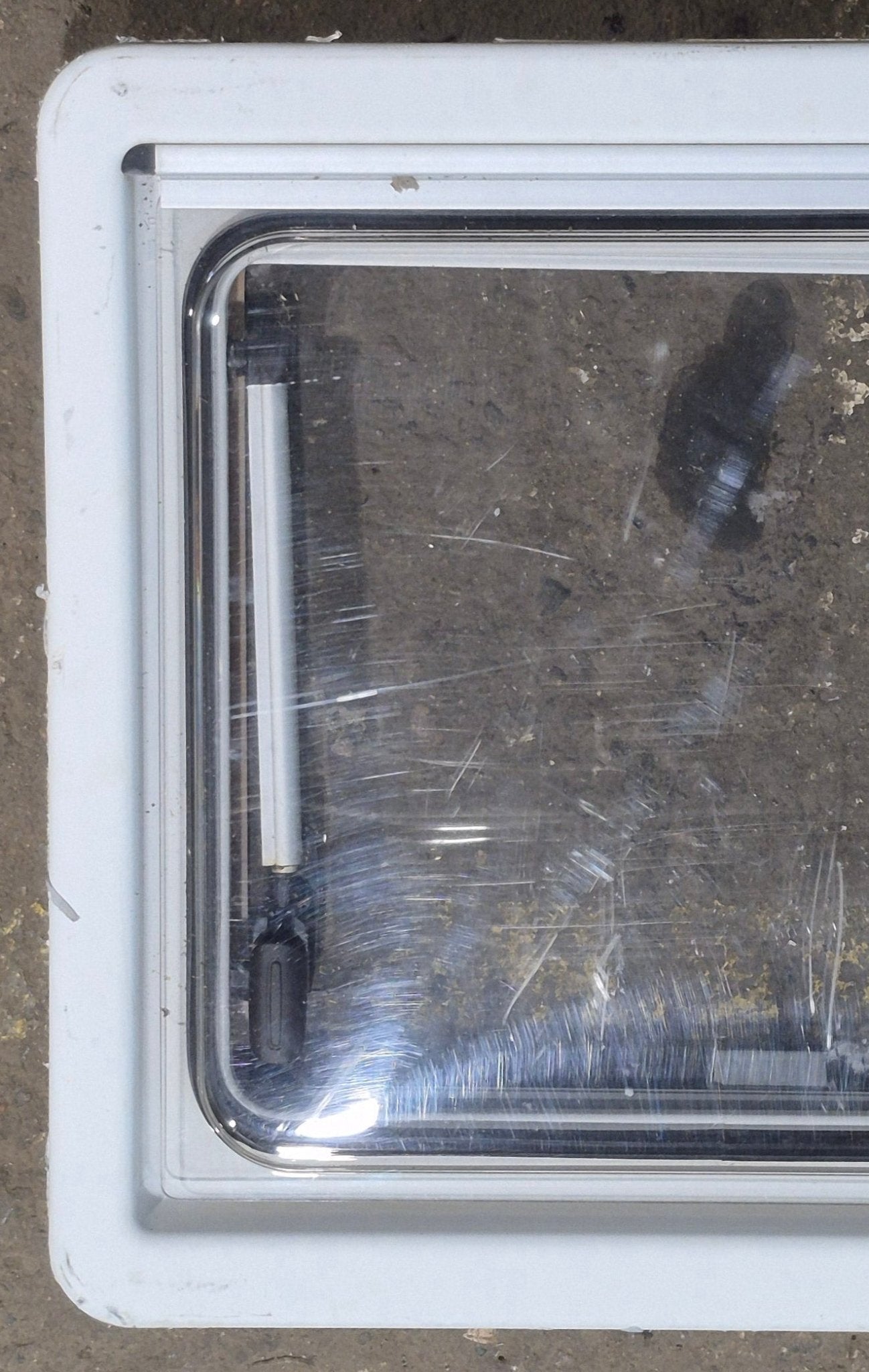 Used White Radius Emergency Opening Window : 18 7/8