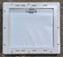 Used White Radius Emergency Opening Window : 18 7/8" W x 16 7/8" H x 1" D - Young Farts RV Parts