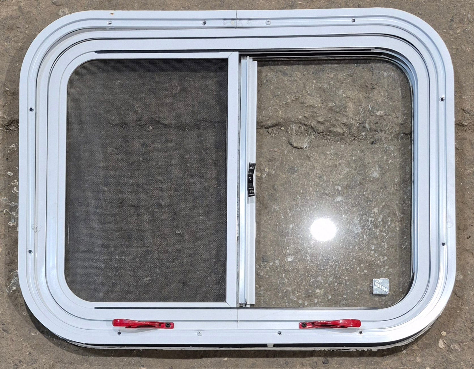 Used White Radius Emergency Opening Window : 25 1/2
