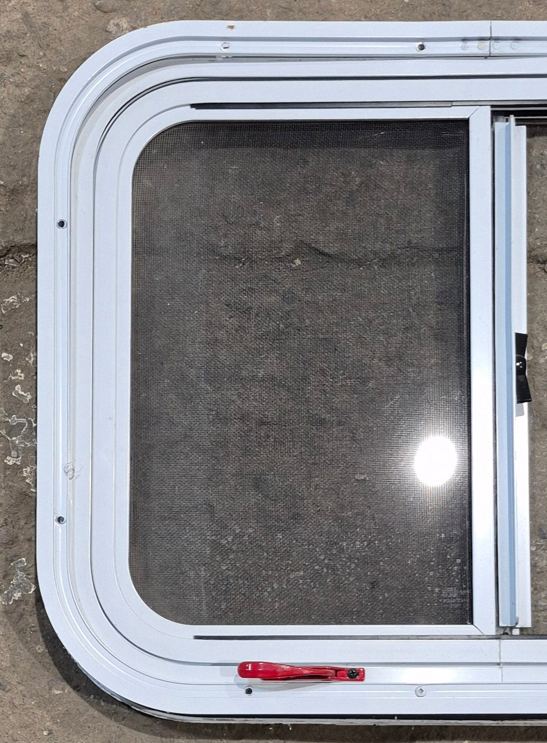 Used White Radius Emergency Opening Window : 25 1/2