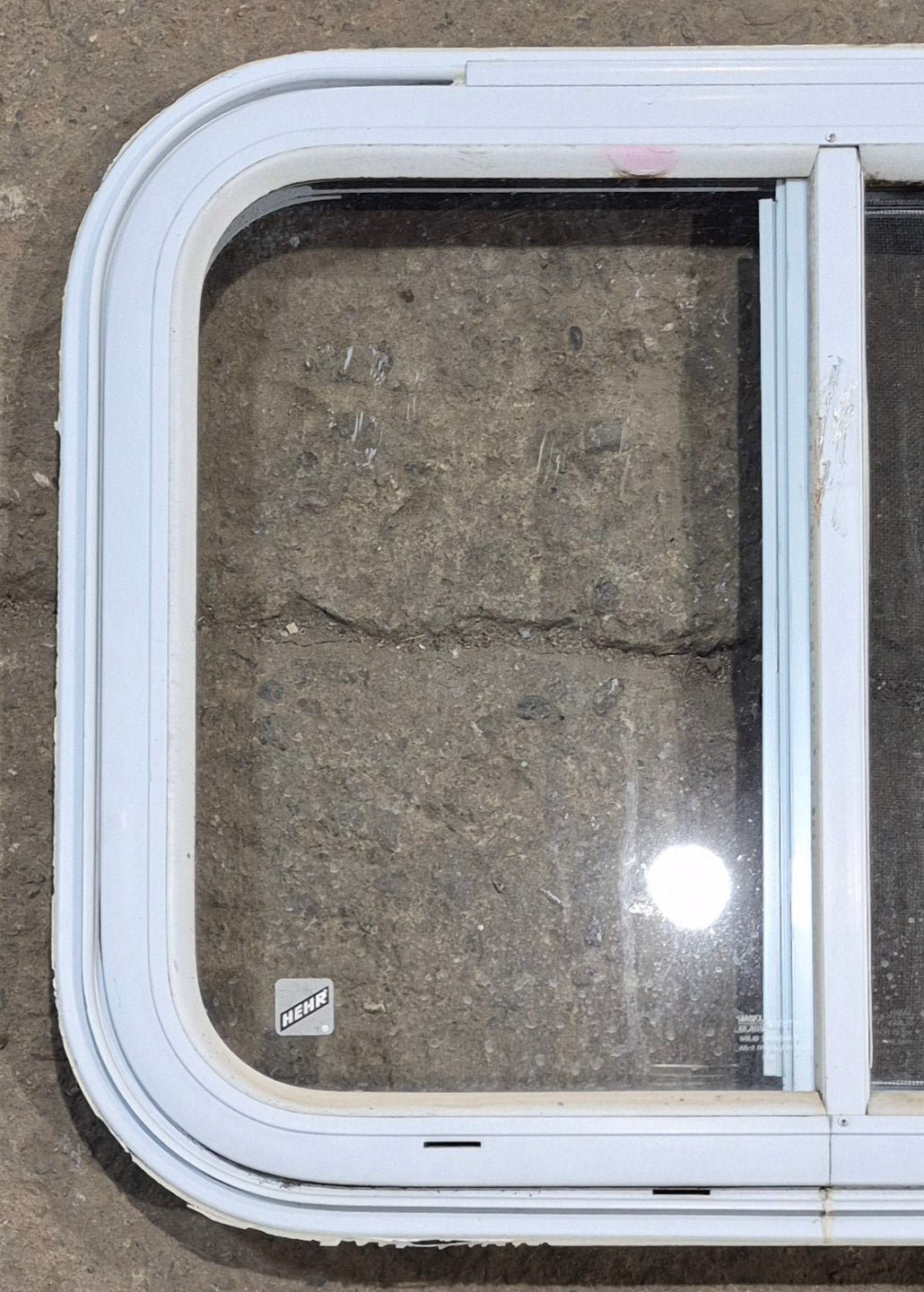 Used White Radius Emergency Opening Window : 25 1/2
