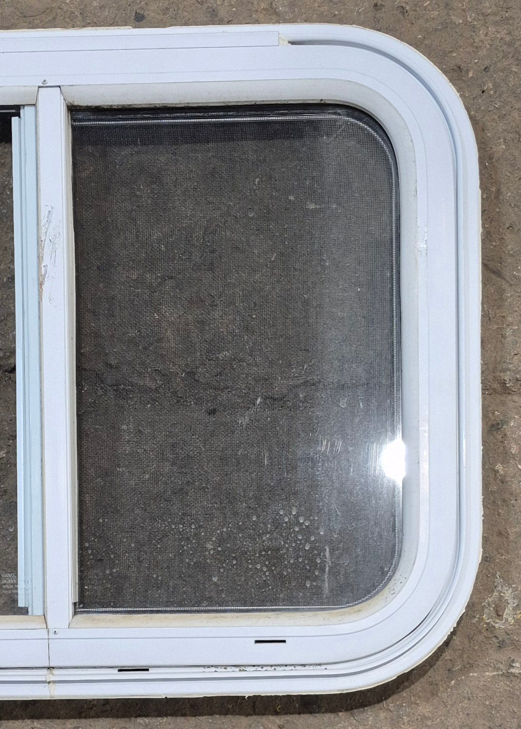 Used White Radius Emergency Opening Window : 25 1/2