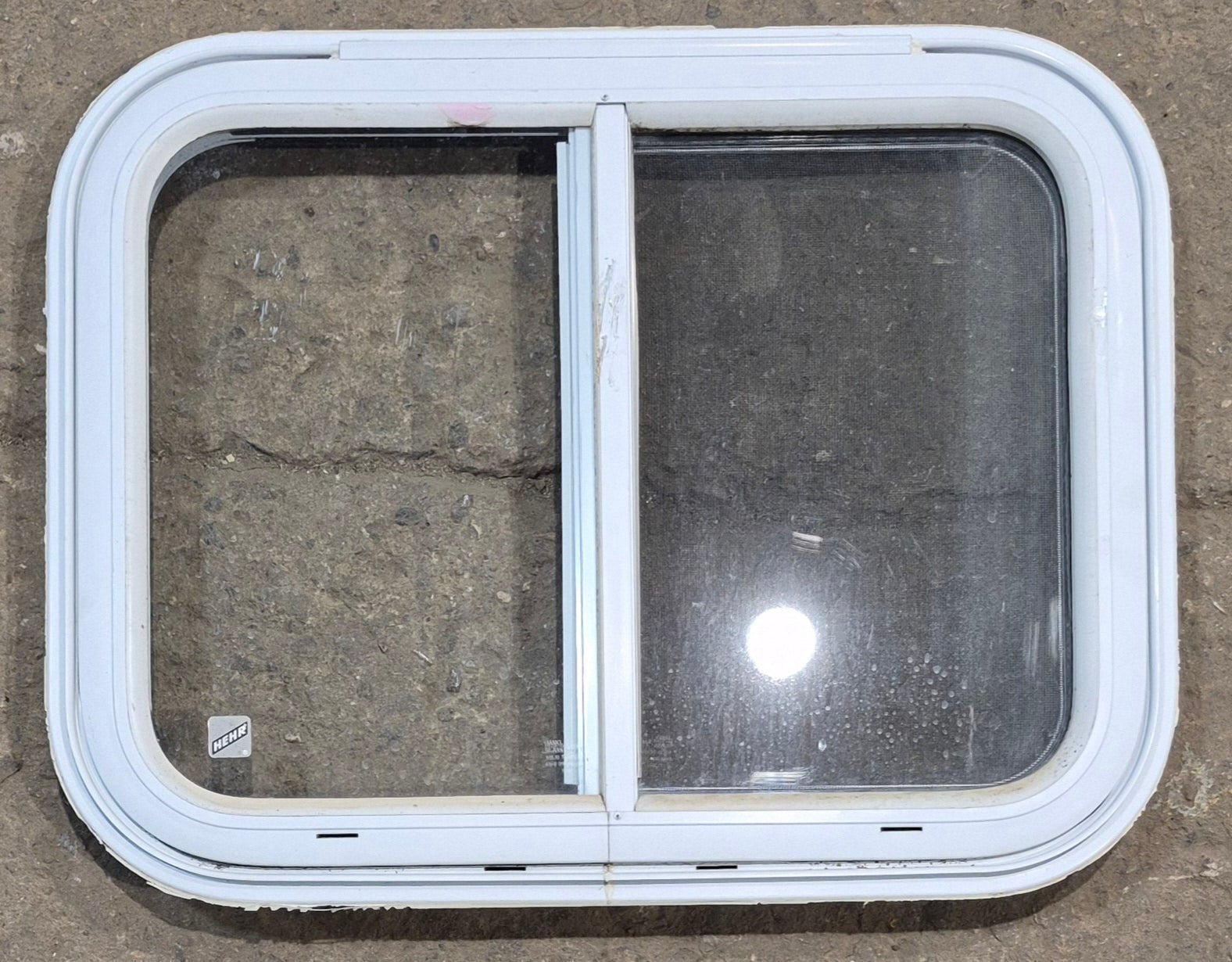 Used White Radius Emergency Opening Window : 25 1/2
