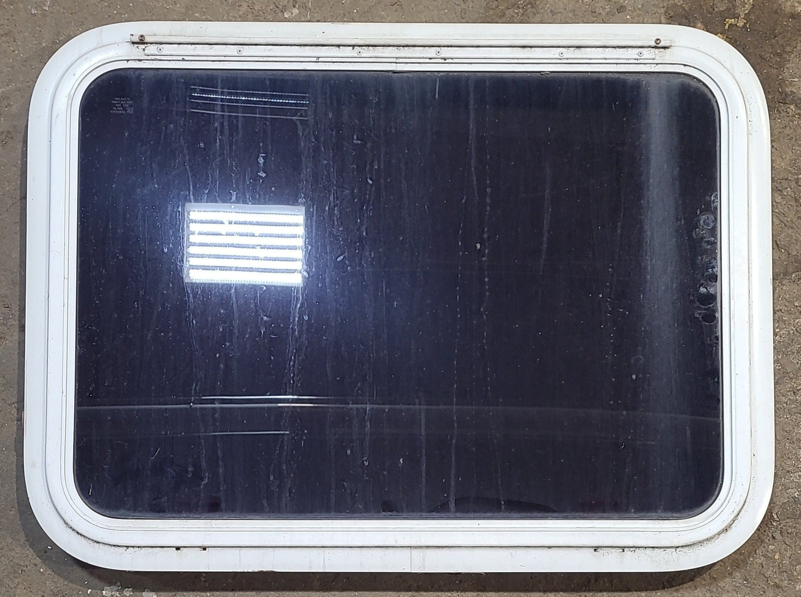 Used White Radius Emergency Opening Window : 29 1/2