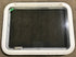 Used White Radius Emergency Opening Window : 29 1/2" W x 21 1/2" H x 1 7/8" D - Young Farts RV Parts