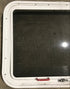 Used White Radius Emergency Opening Window : 29 1/2" W x 21 1/2" H x 1 7/8" D - Young Farts RV Parts