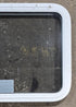 Used White Radius Emergency Opening Window : 29 1/4" W x 21 1/4" H x 1 3/4" D - Young Farts RV Parts