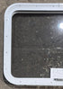 Used White Radius Emergency Opening Window : 29 1/4" W x 21 1/4" H x 1 3/4" D - Young Farts RV Parts