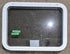 Used White Radius Emergency Opening Window : 29 1/4" W x 21 1/4" H x 1 3/4" D - Young Farts RV Parts