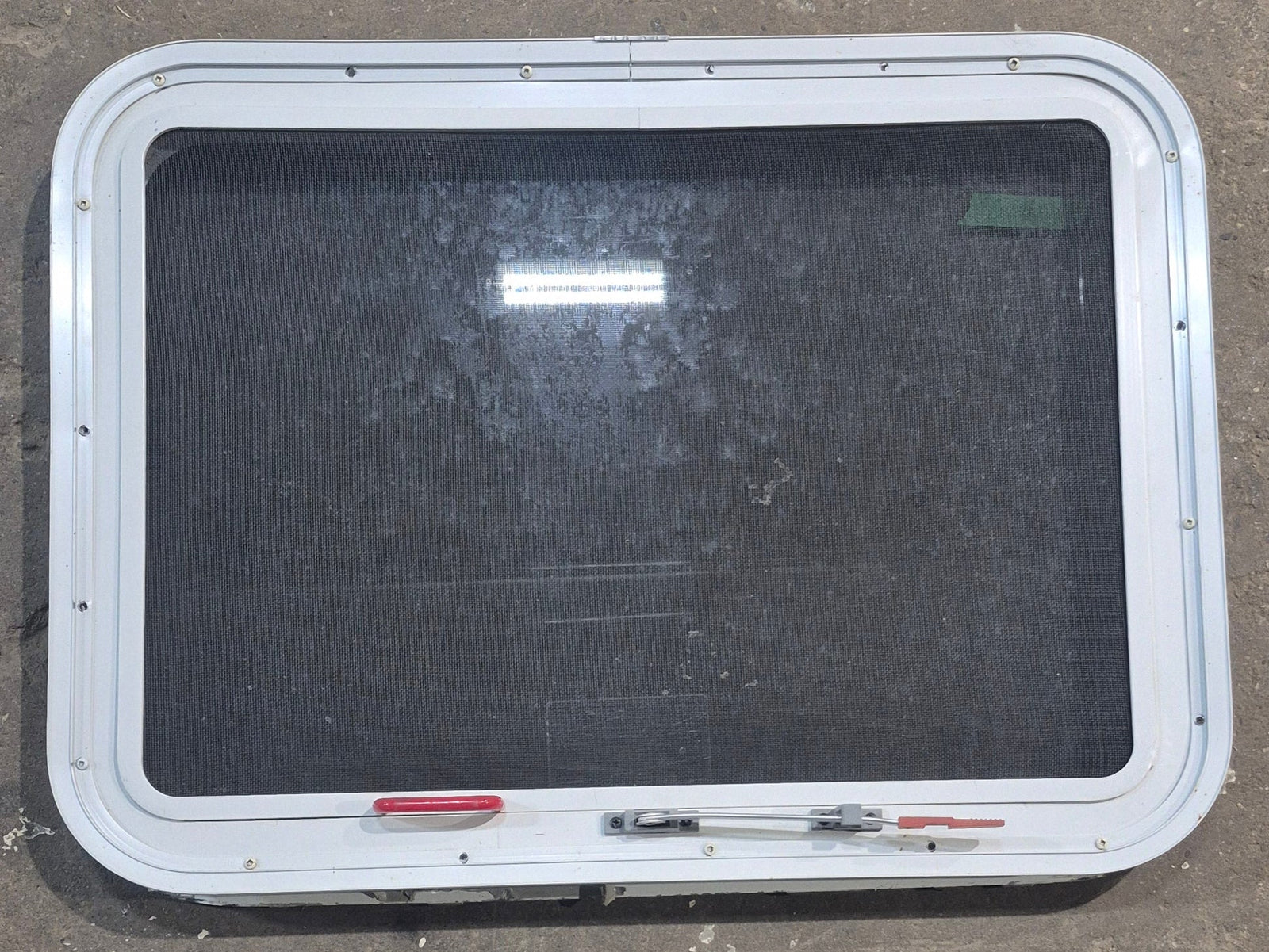 Used White Radius Emergency Opening Window : 29 1/4
