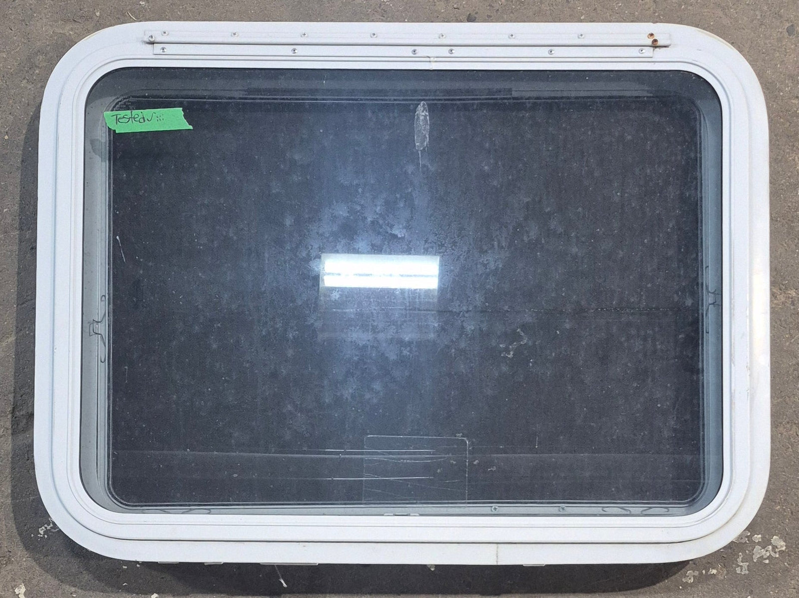 Used White Radius Emergency Opening Window : 29 1/4