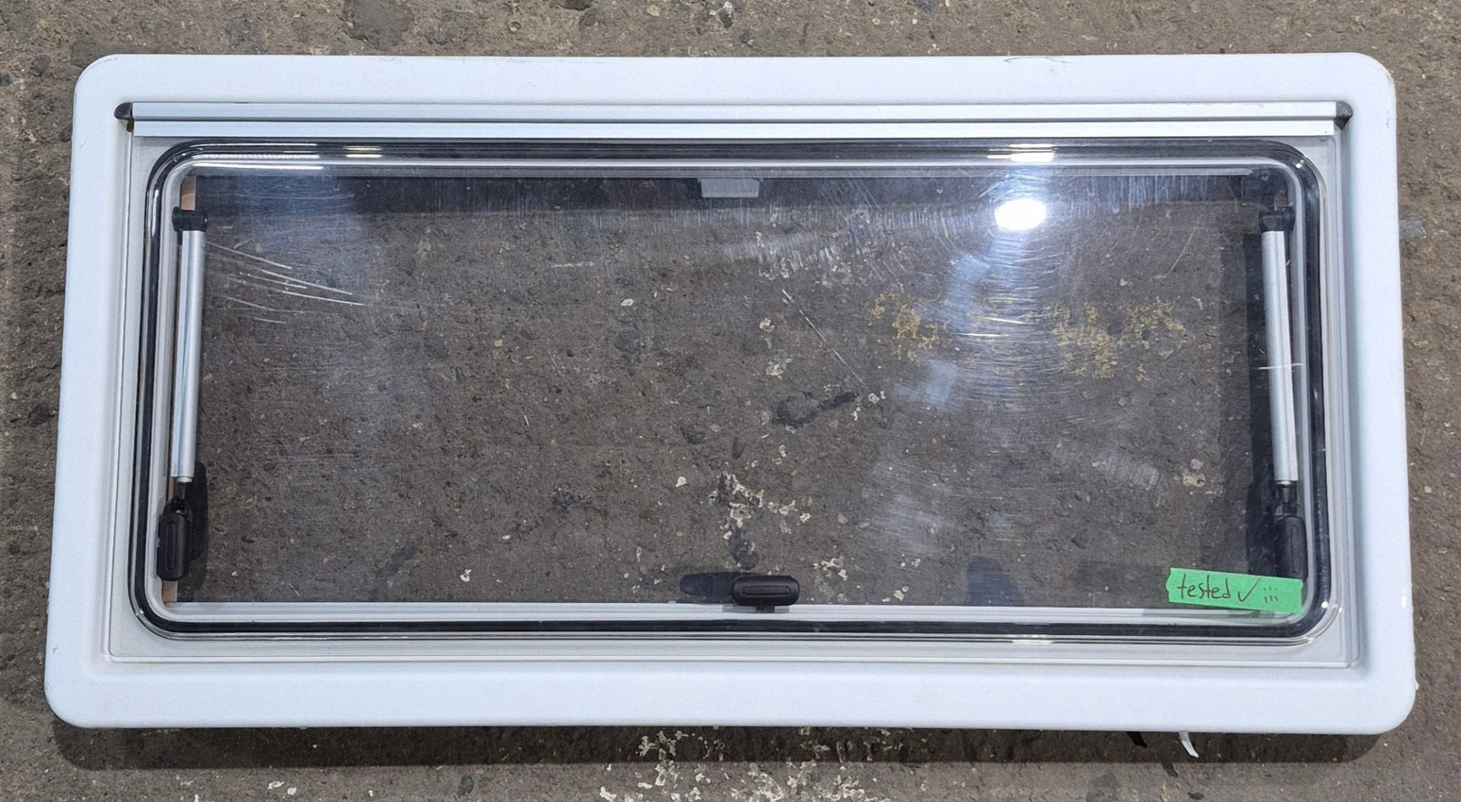 Used White Radius Emergency Opening Window : 34 3/4