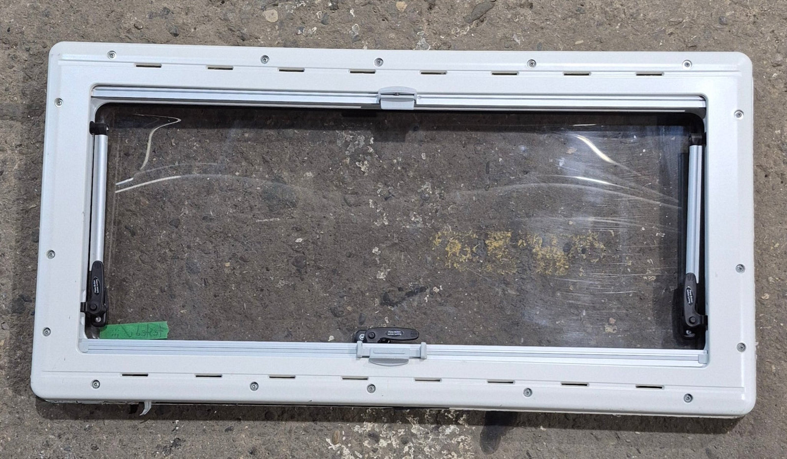 Used White Radius Emergency Opening Window : 34 3/4