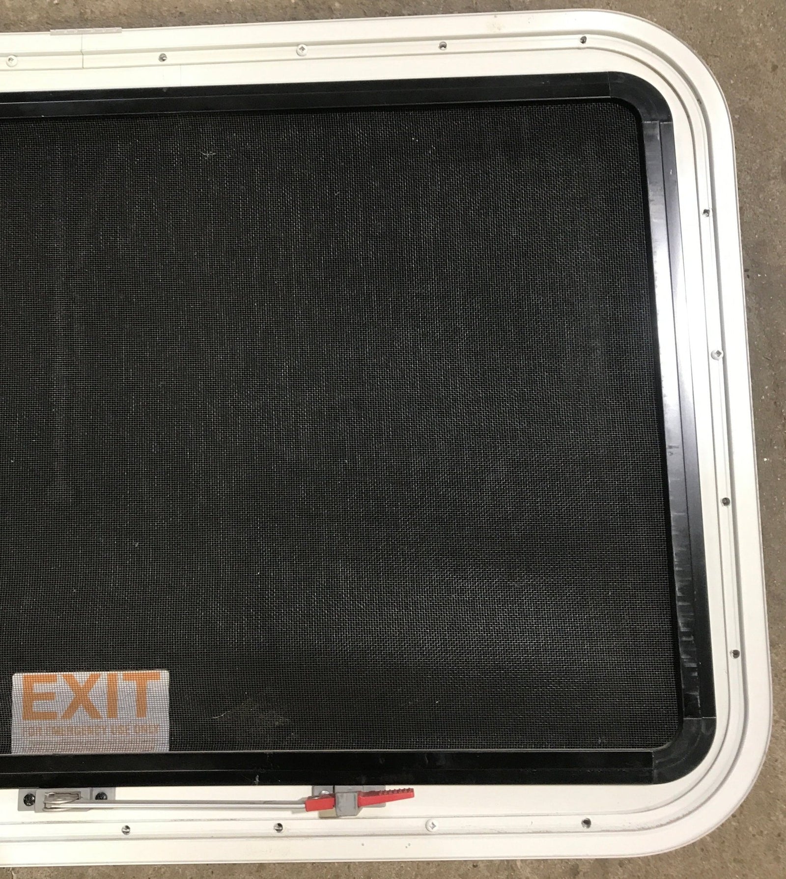 Used White Radius Emergency Opening Window : 35 1/2