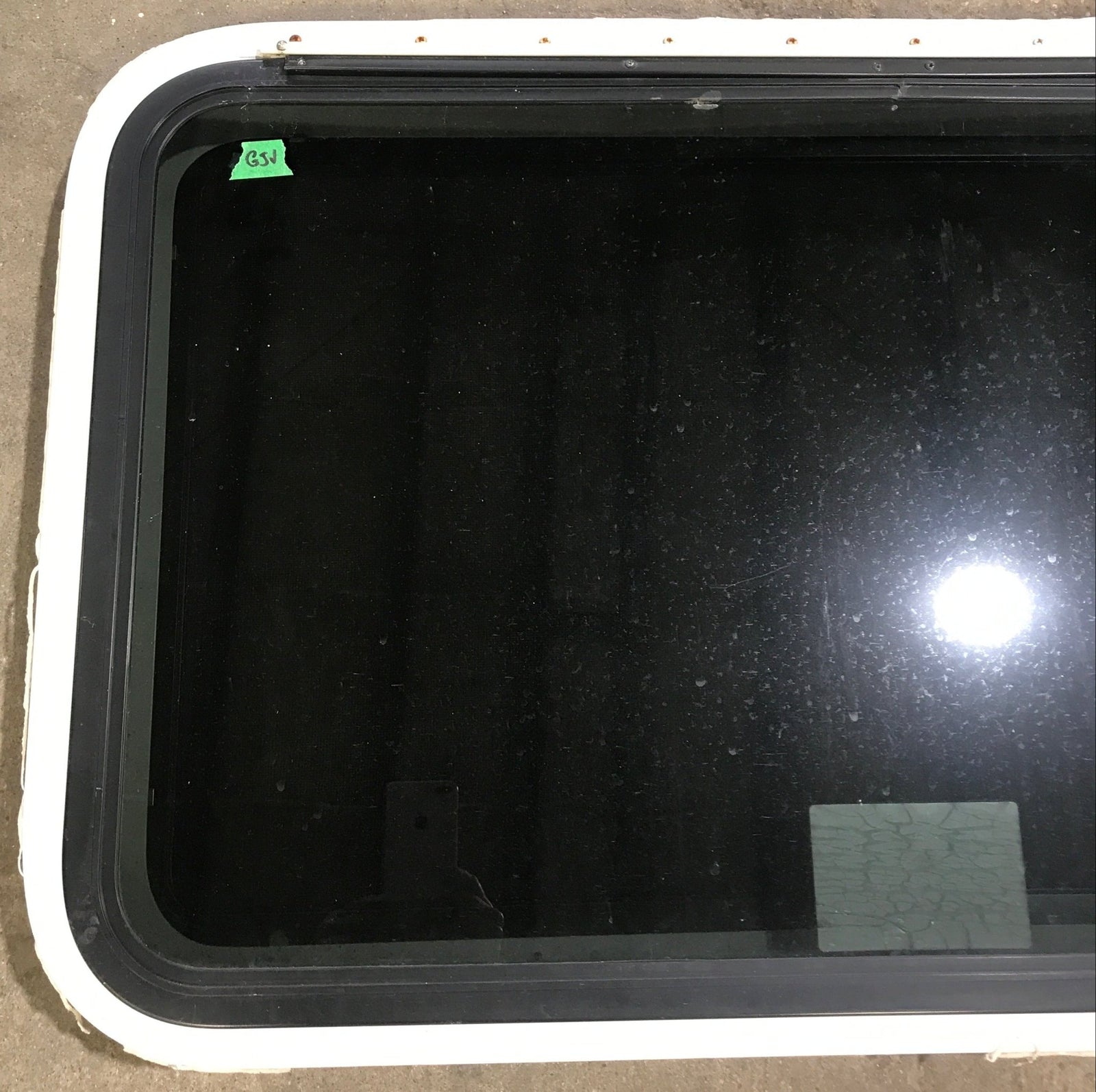 Used White Radius Emergency Opening Window : 35 1/2