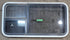Used White Radius Emergency Opening Window : 41 1/4" W x 21 1/4" H x 1 3/4" D - Young Farts RV Parts