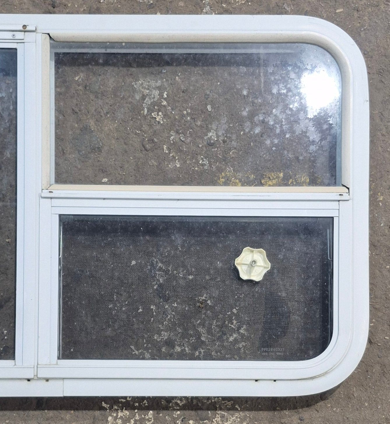 Used White Radius Emergency Opening Window : 45 1/2