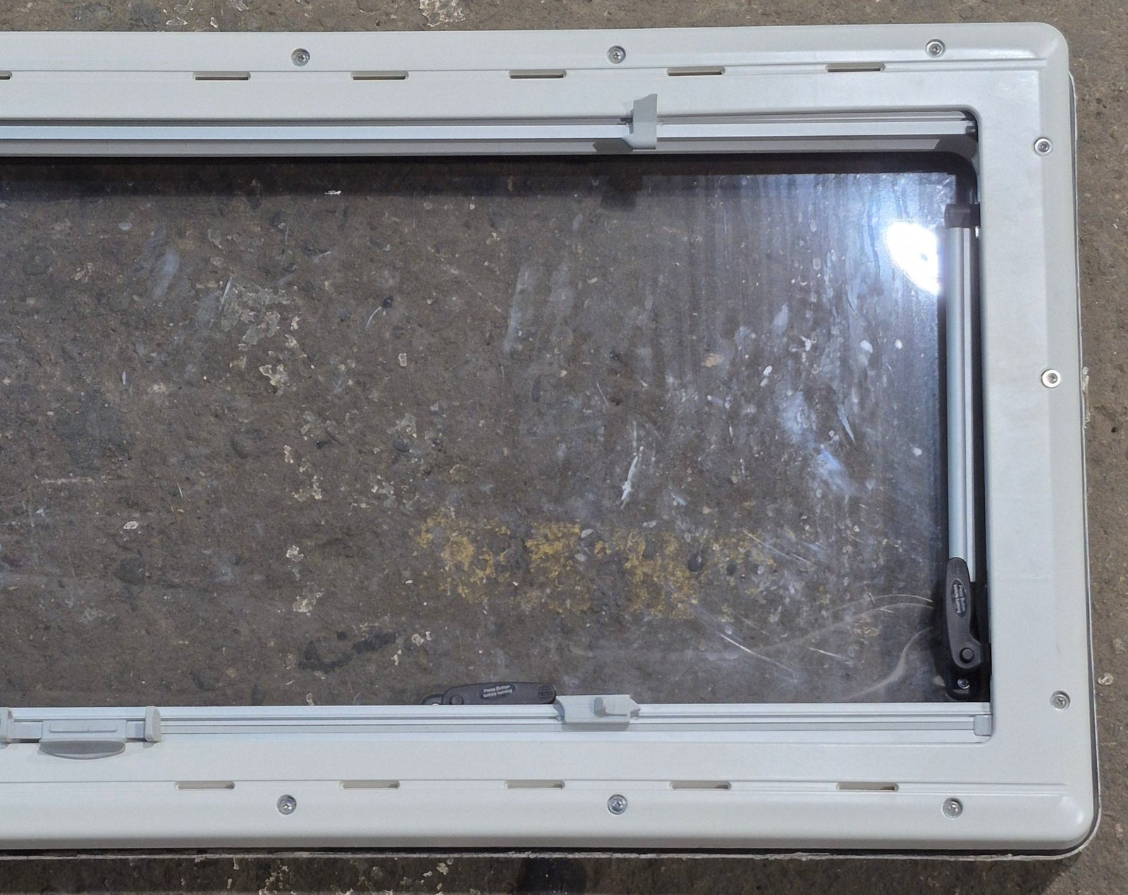 Used White Radius Emergency Opening Window : 46 5/8