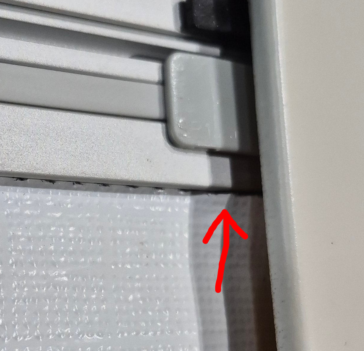 Used White Radius Emergency Opening Window : 46 5/8
