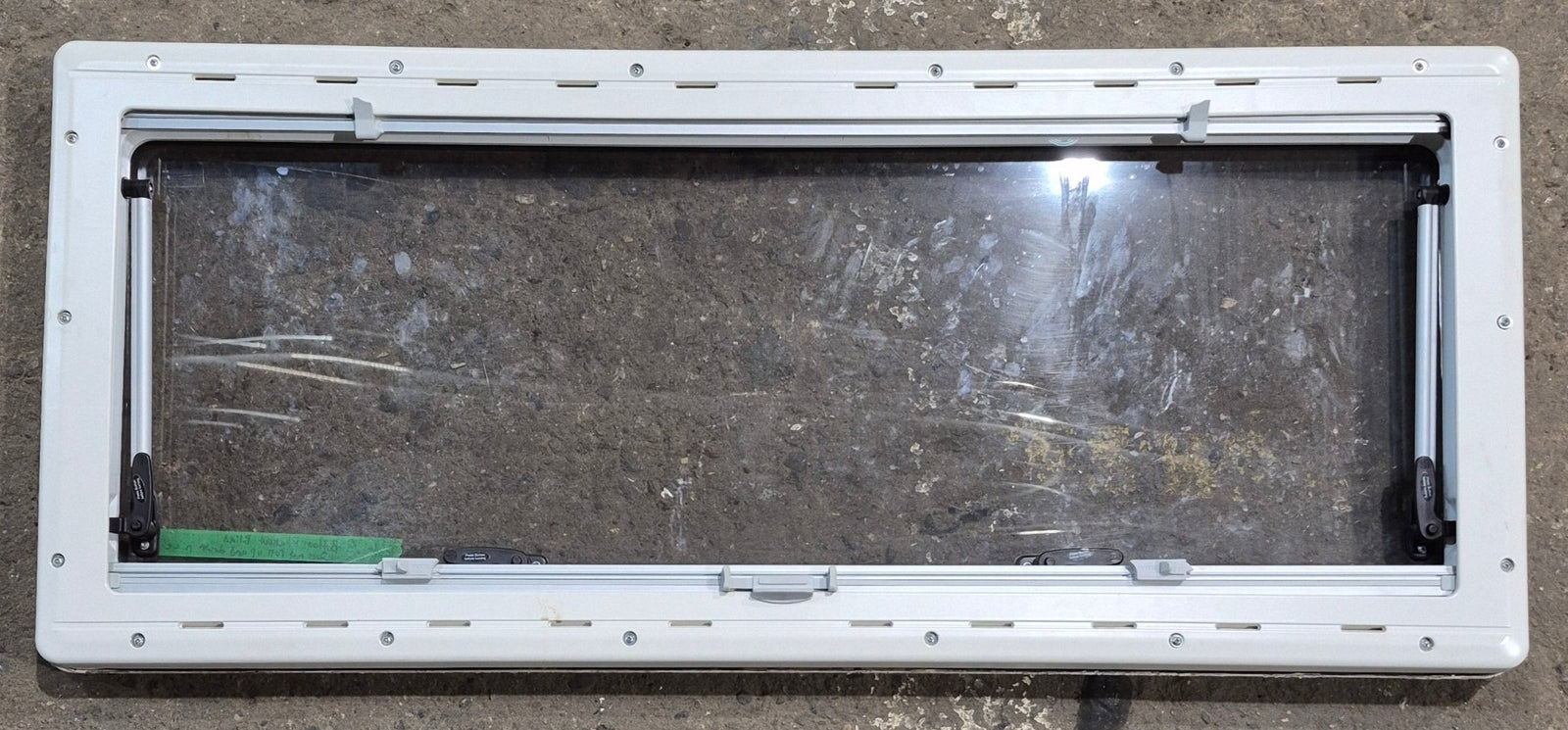 Used White Radius Emergency Opening Window : 46 5/8