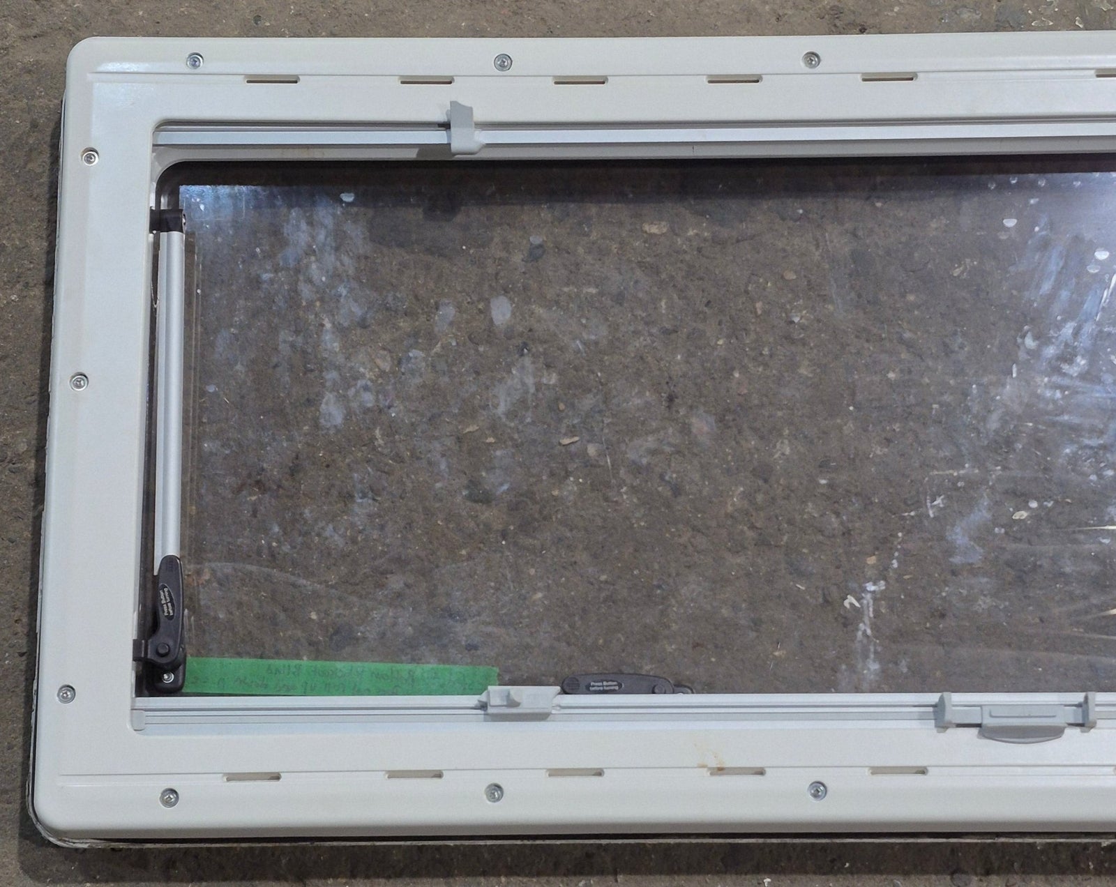 Used White Radius Emergency Opening Window : 46 5/8